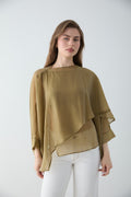 Chiffon Cape Blouse