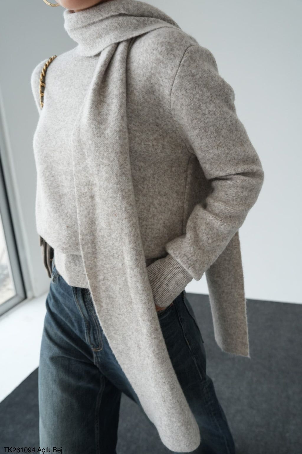 Soft Knit Pullover & Scarf Set