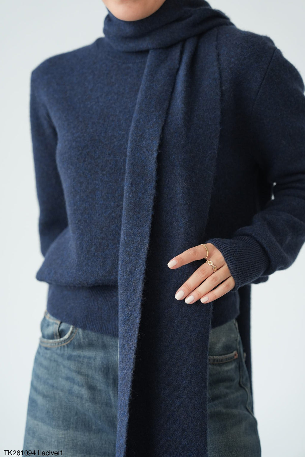 Soft Knit Pullover & Scarf Set