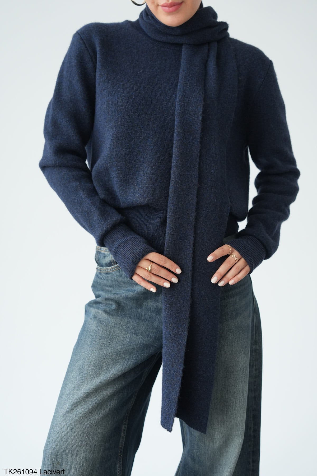 Soft Knit Pullover & Scarf Set