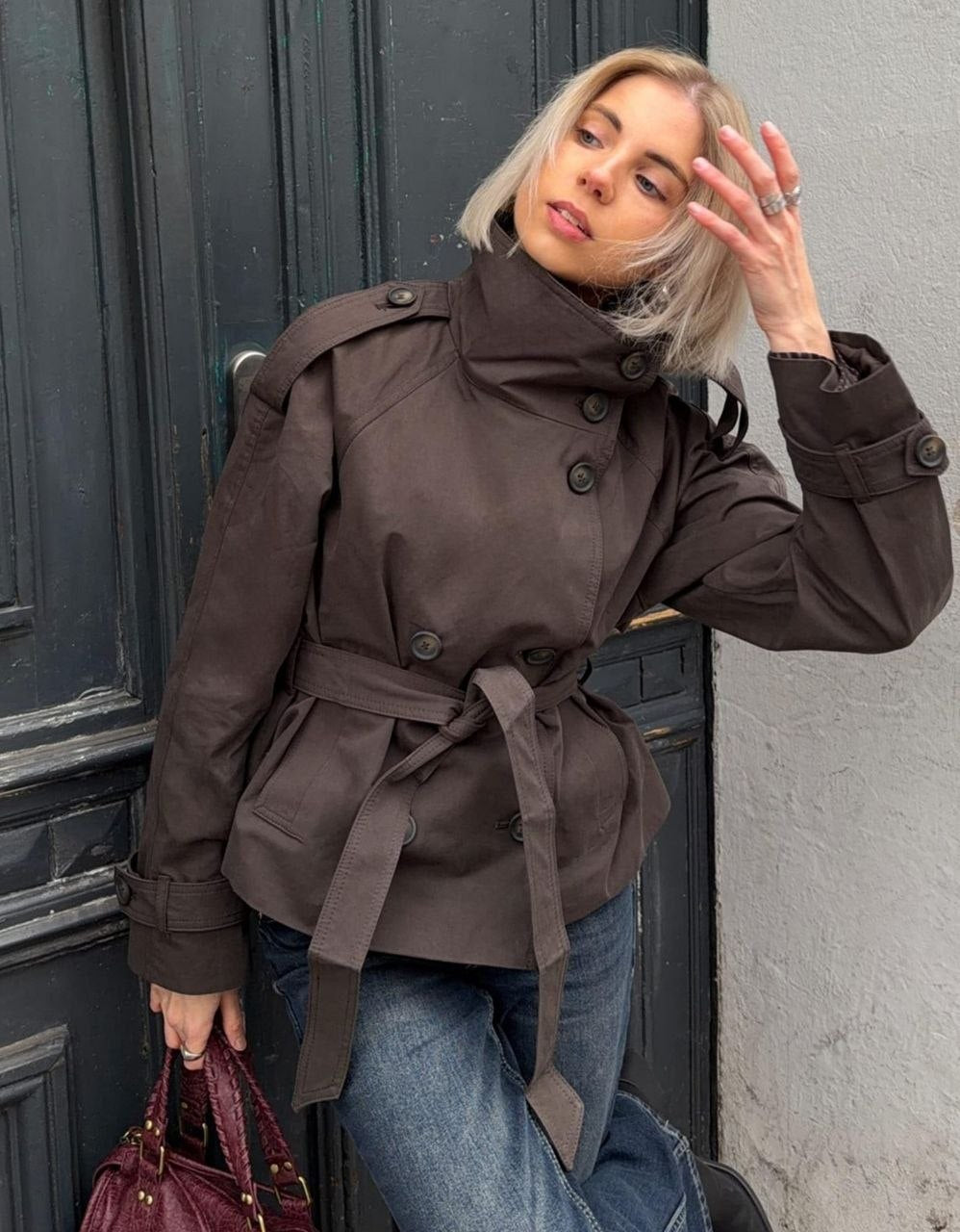 The Structured Belted Trench Jacket
