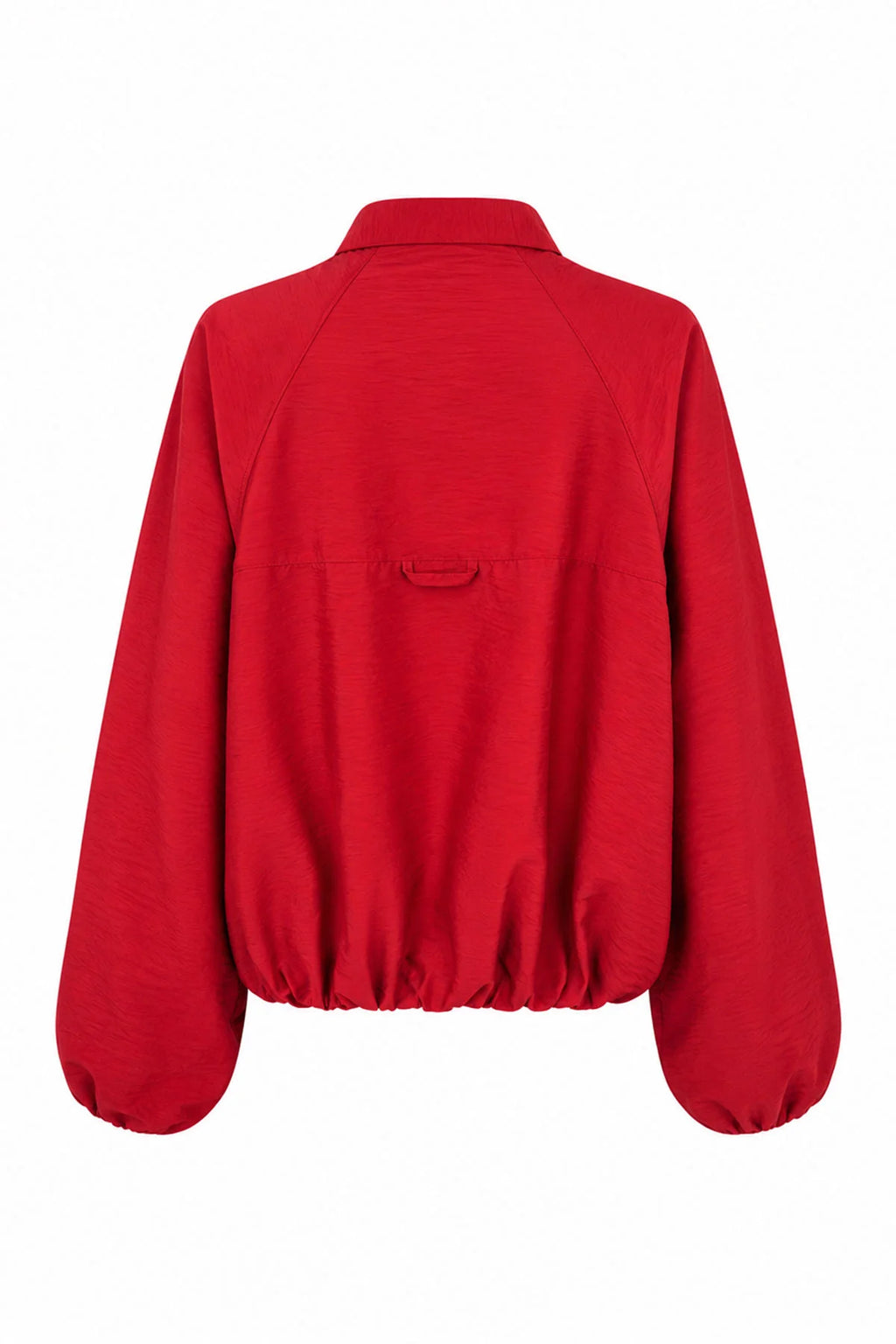 Wrap-Front Balloon Sleeve Jacket
