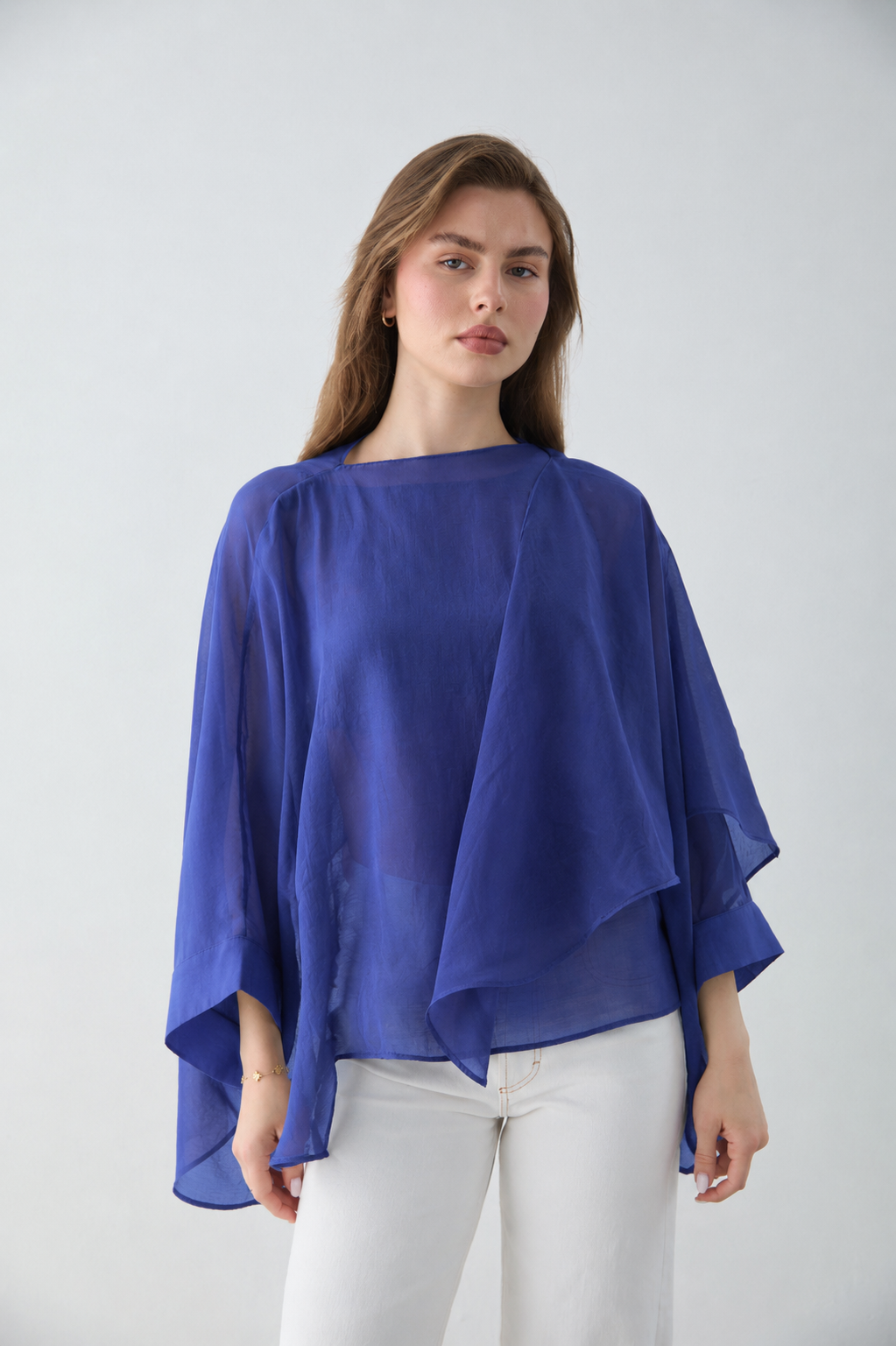 Chiffon Cape Blouse