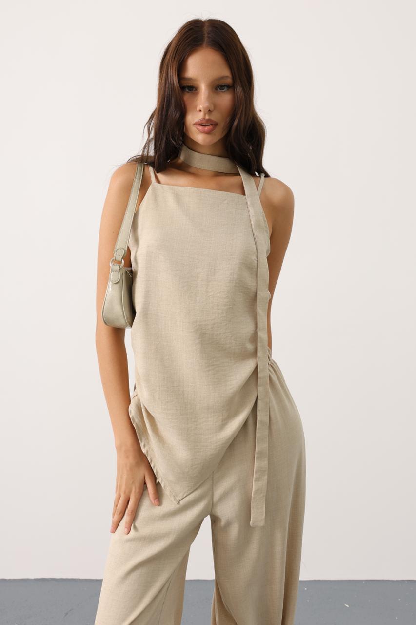 Chic Sleeveless Coordinated Set