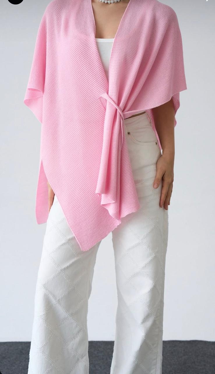 Elegant Draped Knit Shawl