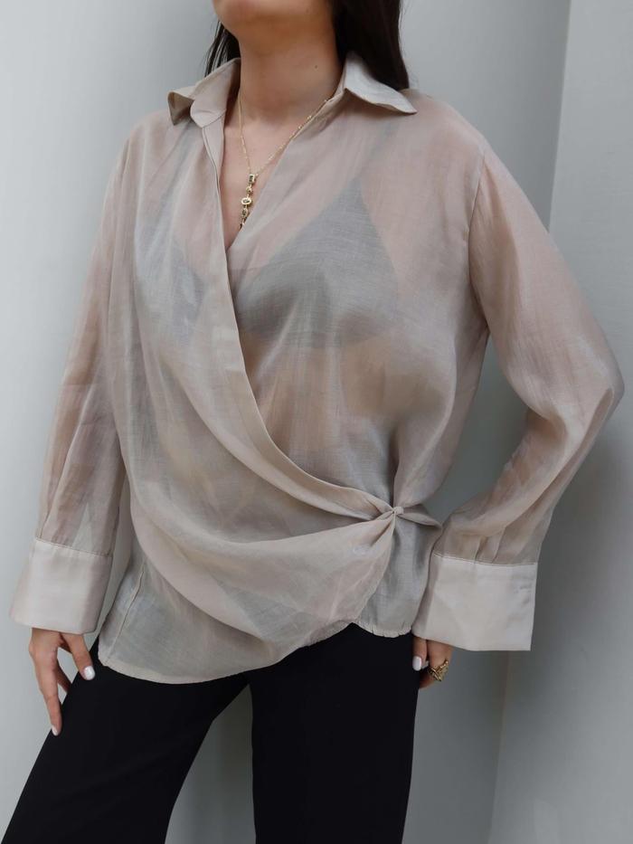 Luna Sheer Wrap Chemise