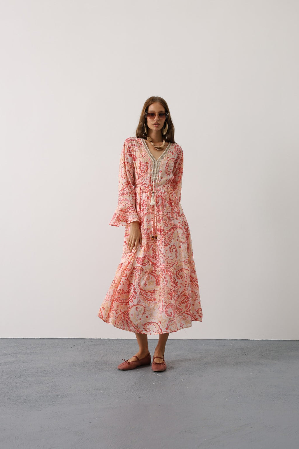 The Celestine Paisley Dress