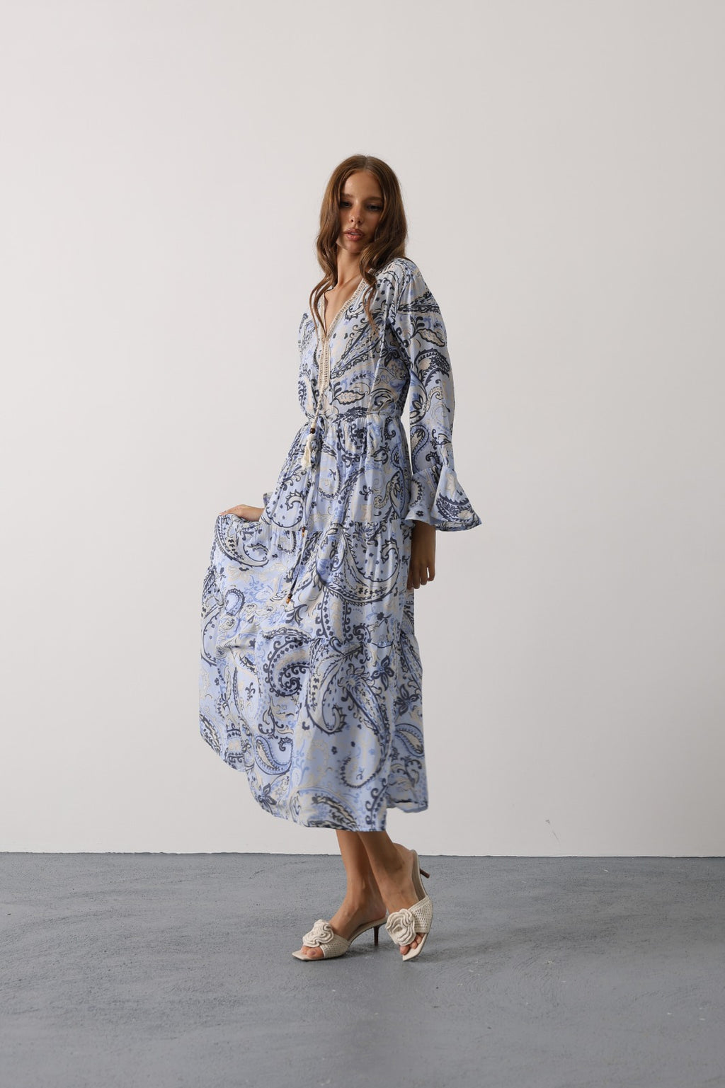 The Celestine Paisley Dress