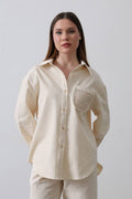 The Ivory Lace Pocket Chemise
