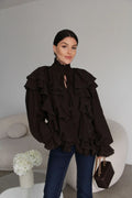 Lace Ruffle Shirt