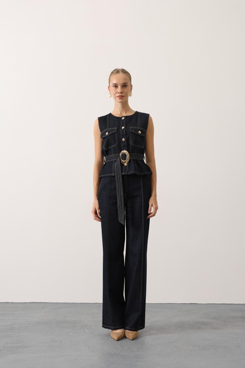 Structured Denim Set