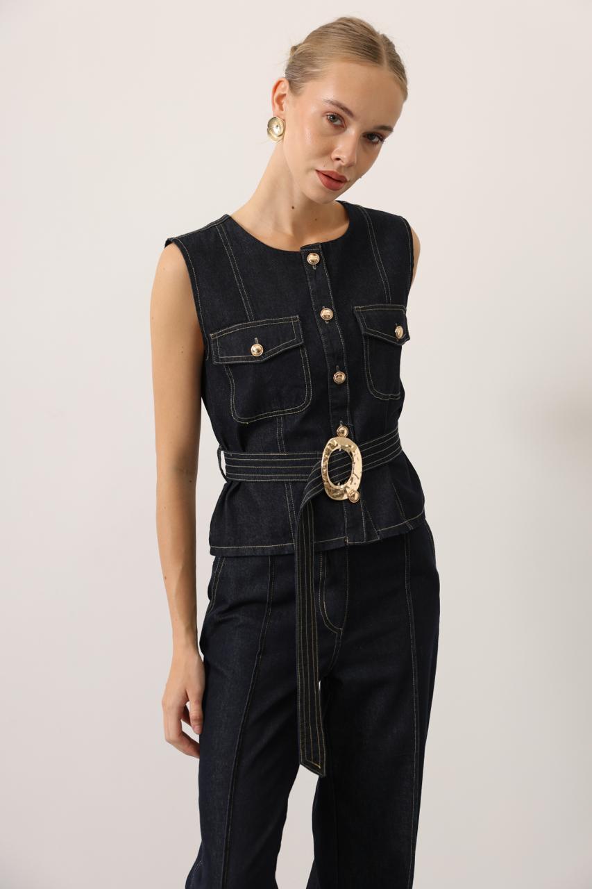 Structured Denim Set