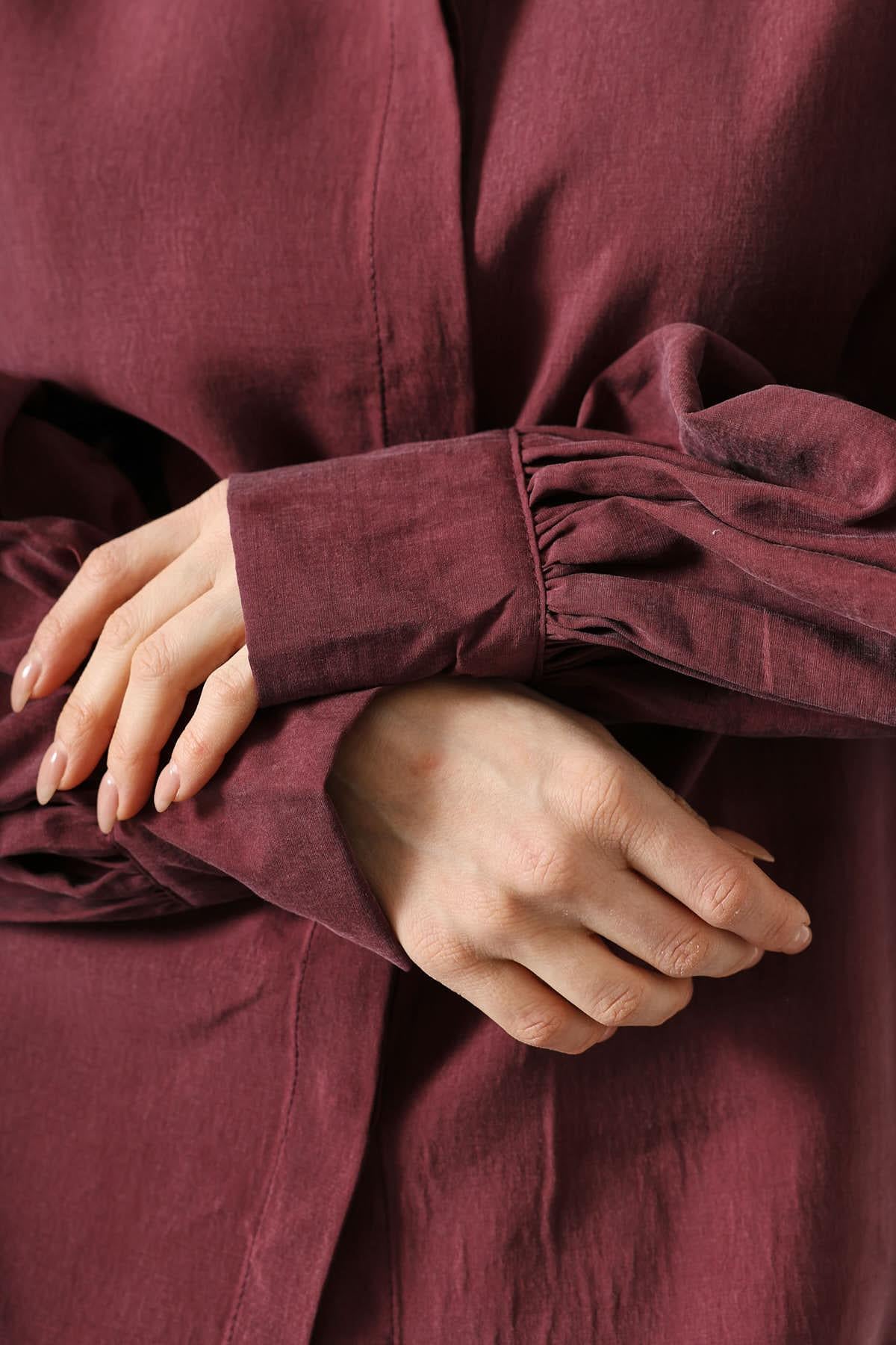 Oversized Puff-Sleeve chemise